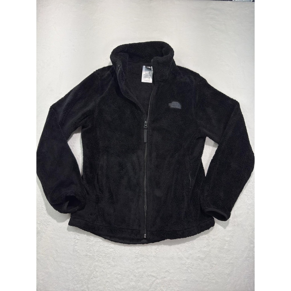 The‎ North Face Jacket Womens Medium Black Fleece Full Zip Soft Plush Coat